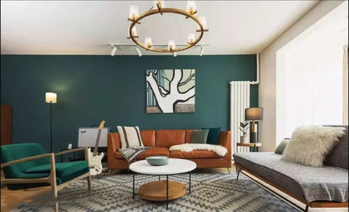 电视|一个有温度的家,沙发不必非要冲着电视墙,这样摆更有人情味!