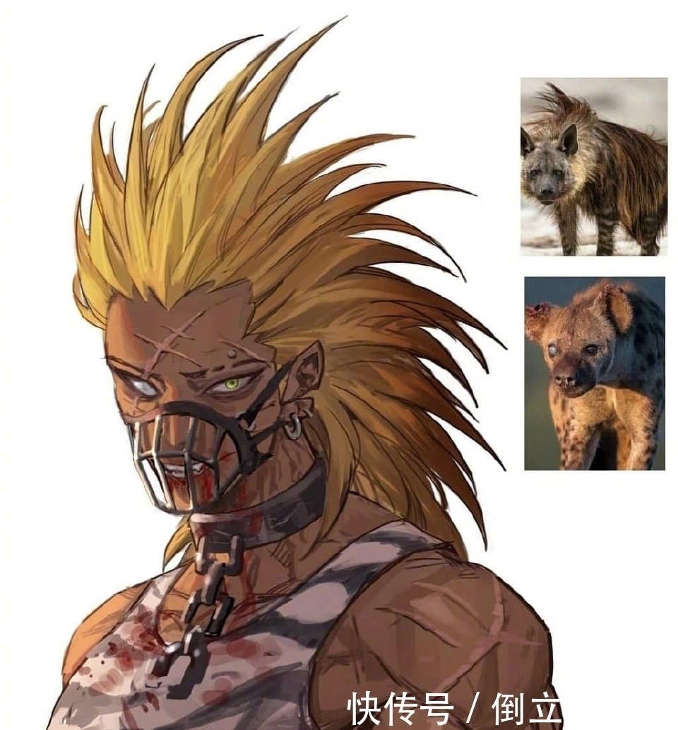 鳄鱼|画师绘制另类拟人化，野兽们拥有人类外形，鳄鱼眼神太凶