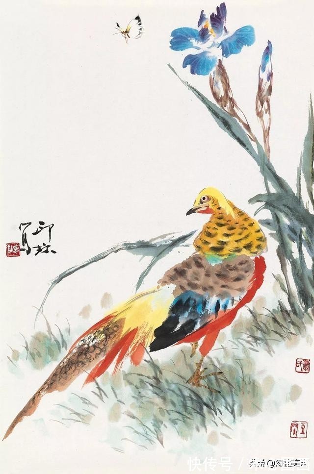 张书旗$中国画家笔下的大吉图:已知全五德 安逸胜凫鹝