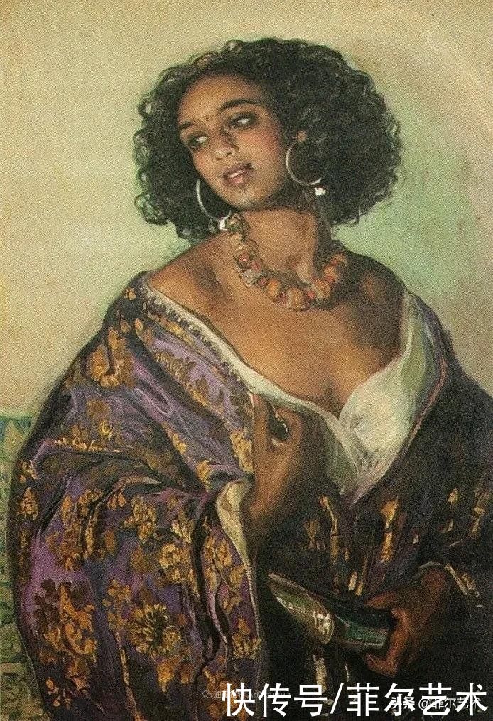 何塞·|西班牙画家何塞·克鲁斯·埃雷拉女性人物油画作品欣赏