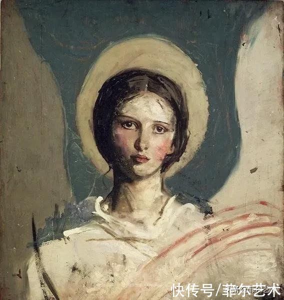 人物|空灵的天使，精美绝伦~雅培·翰德逊·泰勒女性人物油画作品欣赏