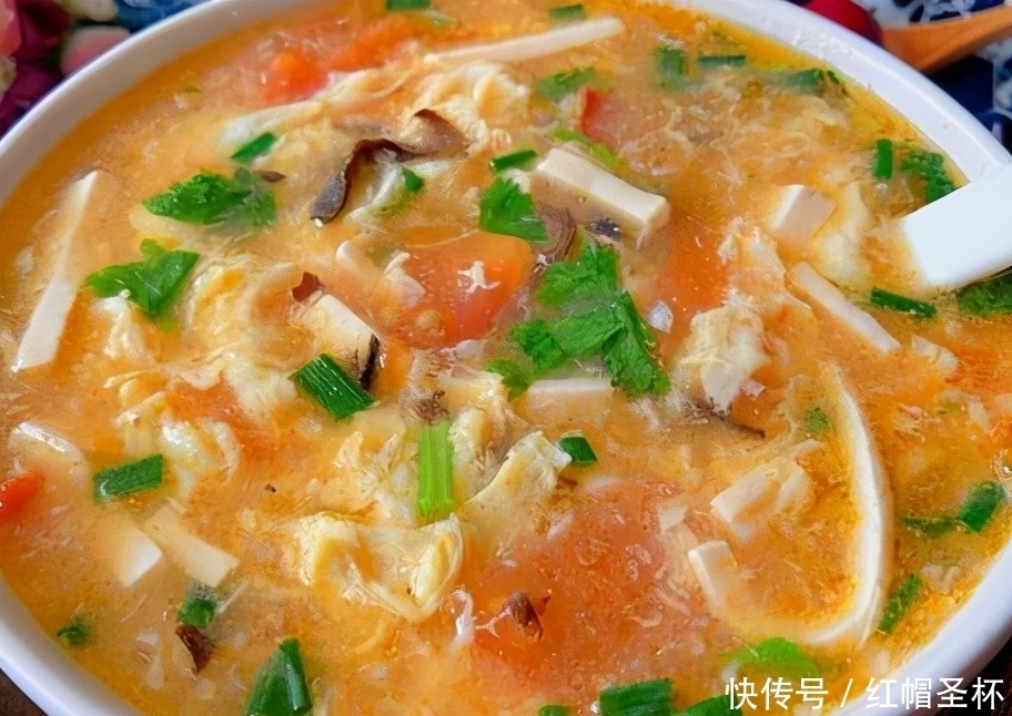 爱喝|好喝不长胖,鸡蛋豆腐汤,巨滑嫩鲜美,做法超简单,超爱喝