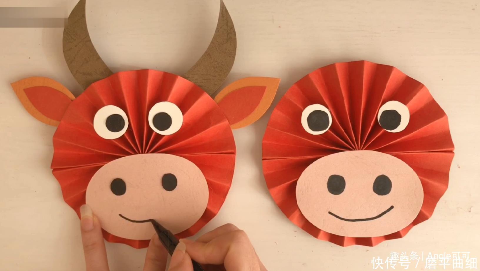 牛年装饰小手工,可可教你自己动手做一个,简单几步就能搞定