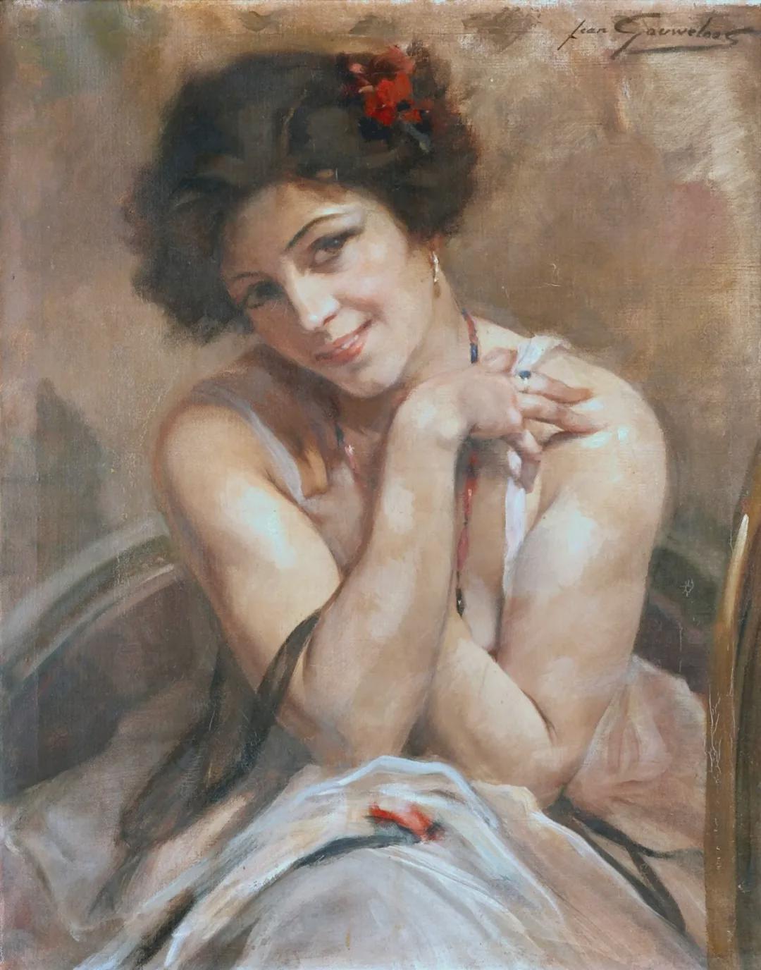 布鲁克&比利时艺术家让·莱昂的人体油画,细腻逼真,极具内涵