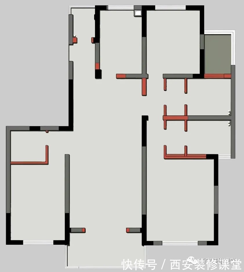 收纳|170㎡极简新中式,三口之家