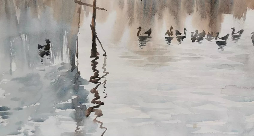 西安美术学院&[第七届庐山水彩节邀请嘉宾]段渊古艺术作品展