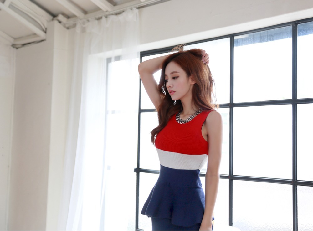 喇叭|孙允珠夏日喇叭路德斯套裙，这样“高级”穿搭法则，显瘦实用！