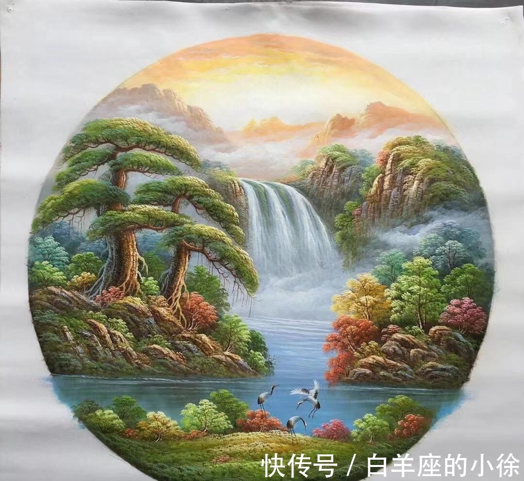 朋友@这是一些来自朋友的作品：山水画九副