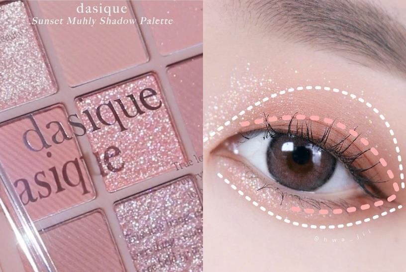 新手超简单“眼影配色”推荐，奶茶色眼影画法教学，自然消肿