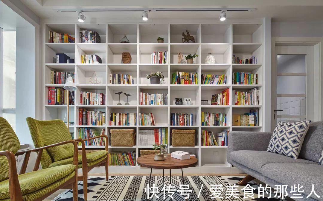床头|91平的北欧家,客厅拥有家庭图书馆太赞了!