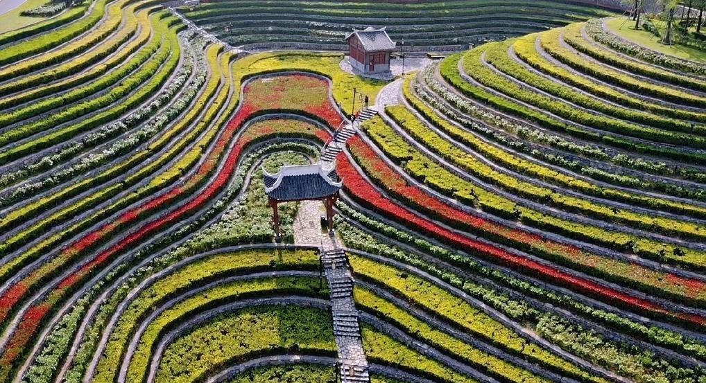 景色|我国最美的人工梯田，位于城市中心，堪称“大山深处的奇迹”