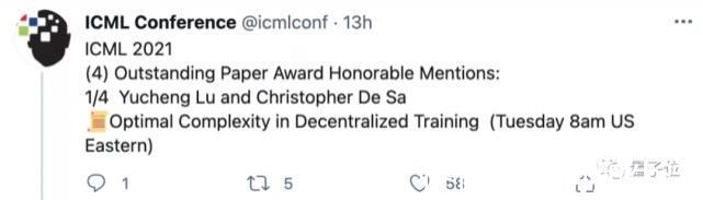 unbiICML 2021杰出论文奖“临时更换”,上海交大校友田渊栋陆昱成等获提名