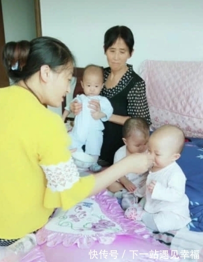 龙凤|一家四个娃，龙凤三胞胎刚出生五天，妈妈突发心脏病去世