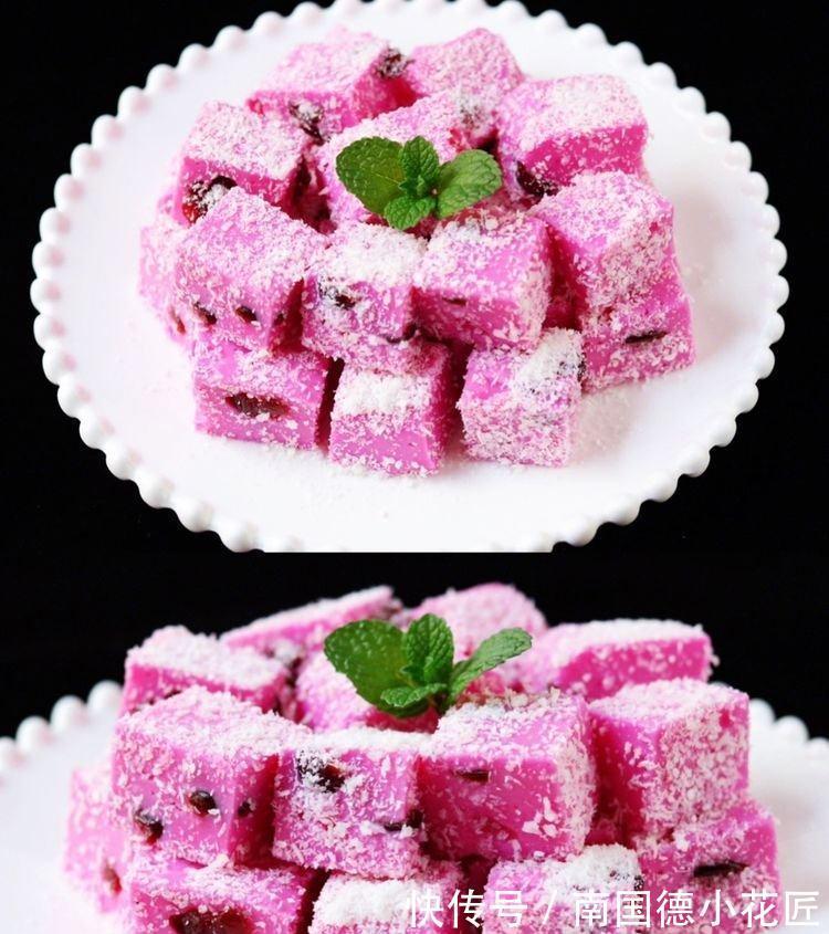 小方|1个火龙果,1瓶牛奶,做出来像果冻一样,Q弹爽滑,好看又好吃