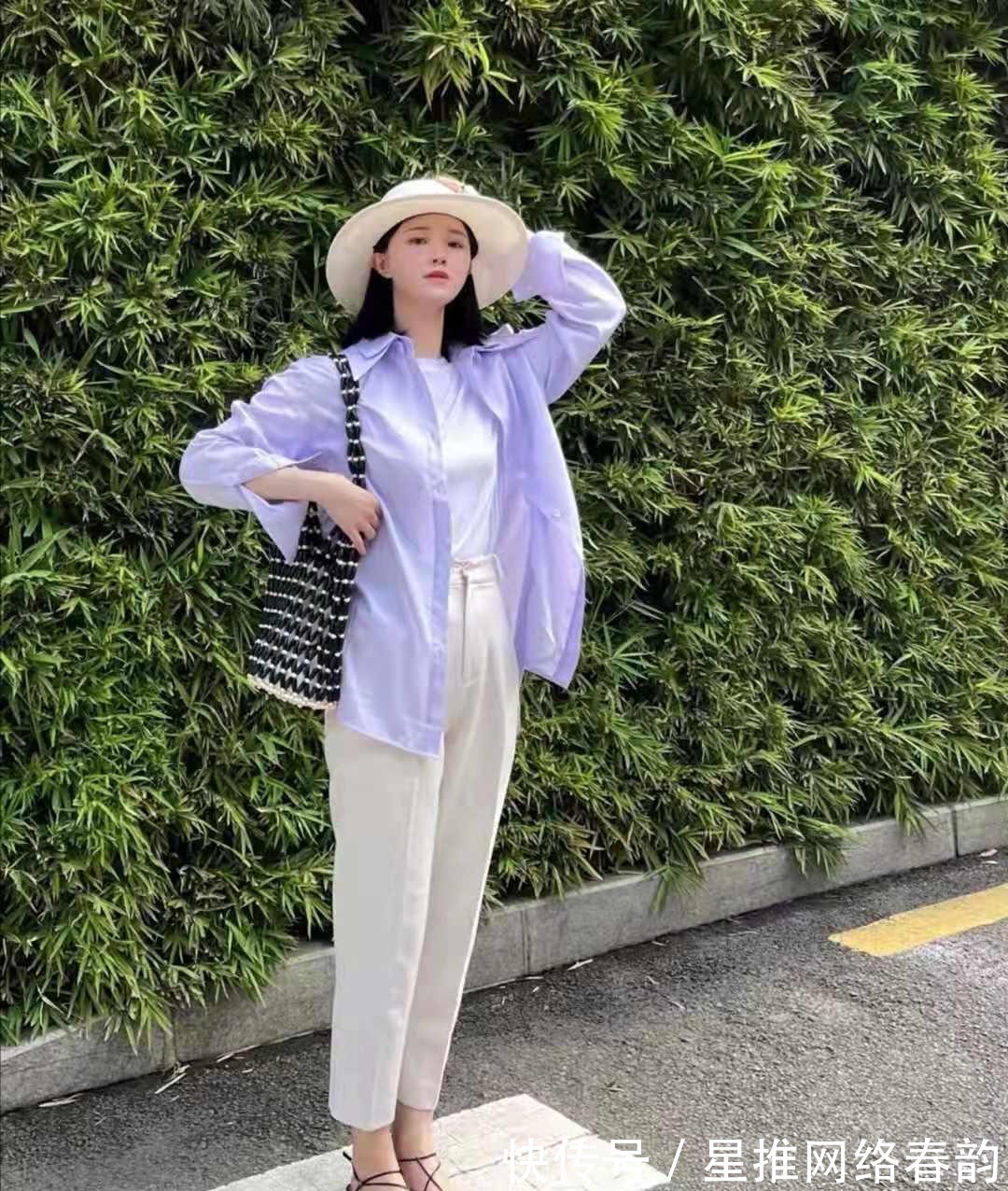 小单鞋|早秋衬衫怎么搭配好看