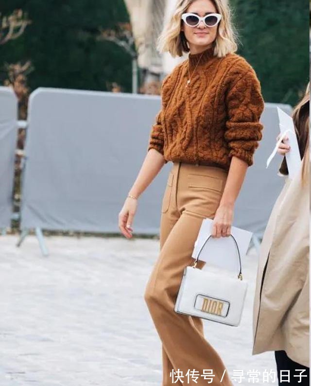 高领毛衣 秋冬最经典穿搭高领毛衣+阔腿裤,遮肉显瘦,穿三五年不过时!