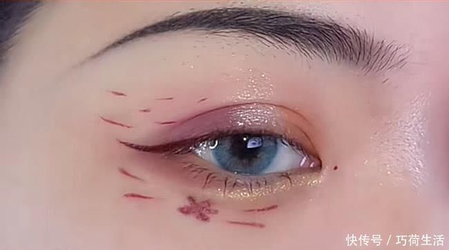 哪吒|汉服眼妆有多好看人鱼姬还挺华丽，看到最后难不成是哪吒同款