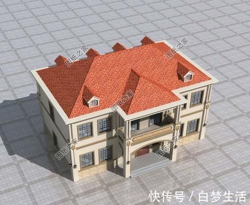 别墅|五开间二层自建房布局图，看了谁还在城里买房啊
