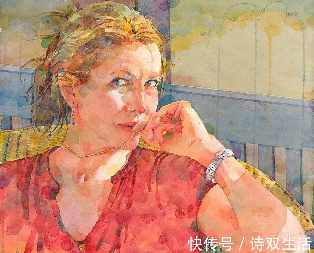 艺术学院&他笔下的人物生动活泼,色块叠加的恰到好处!