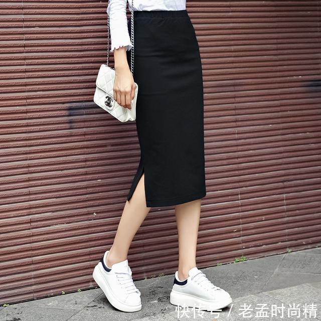 轻熟女 时尚雪纺衫搭配性感开叉裙,最适合80后轻熟女,女人味十足