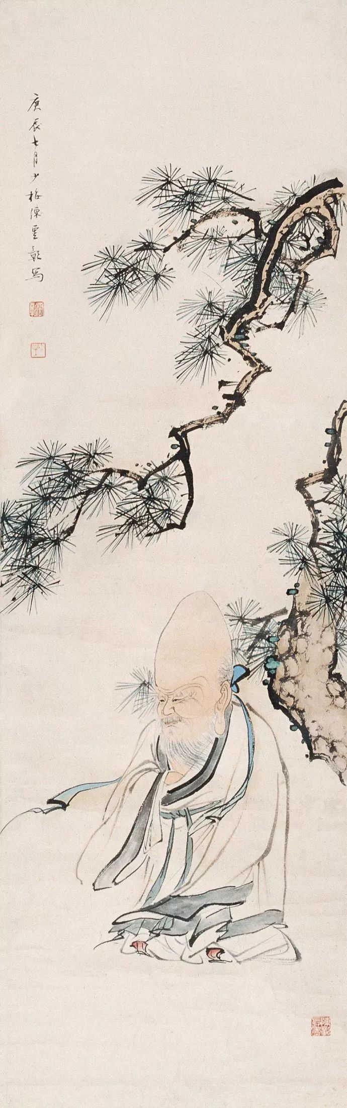 陈少梅$他被誉为“当代唐伯虎”“唐寅以后第一人”，真不过分