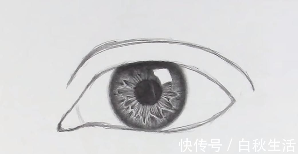 瞳孔$学画素描：逼真的眼睛怎么画？掌握好这几个步骤，一学就会！