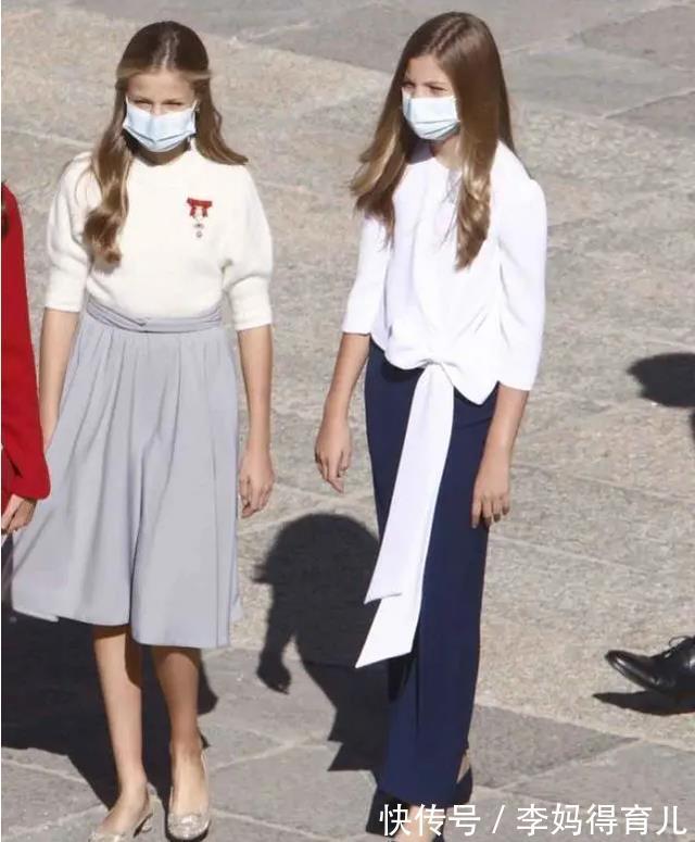 王室公主|莱昂诺尔又穿高跟鞋,5厘米高的鞋跟没赶上妹妹,14岁就穿猫跟鞋