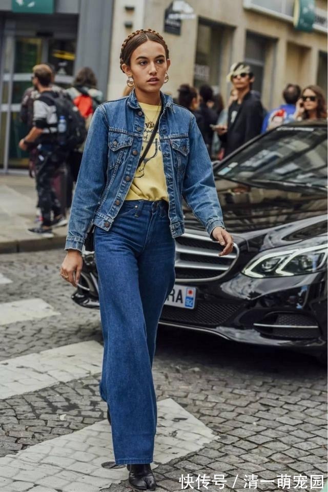 牛仔服 人手一件的“牛仔外套”,怎么穿才好看?这两个时髦穿法很流行