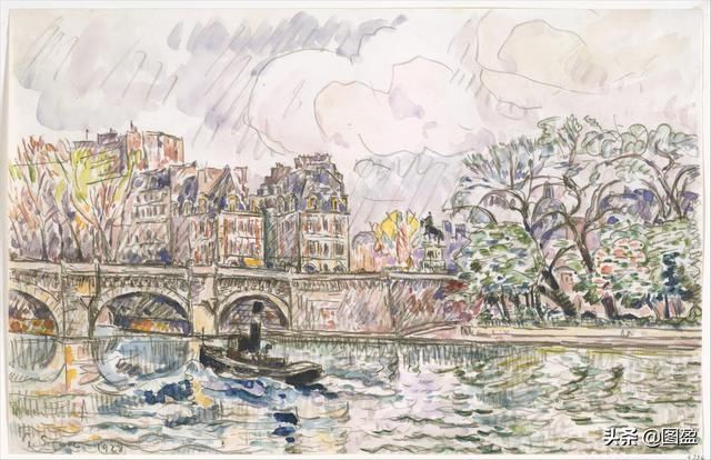 印象派|西尼亚克法国新印象派画家,曾与修拉合作,帮助了印象派的发展