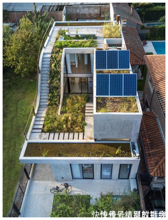 圣伊西德罗|钢筋混凝土别墅装修,三个花园设计太聪明了,环绕型四通八达!