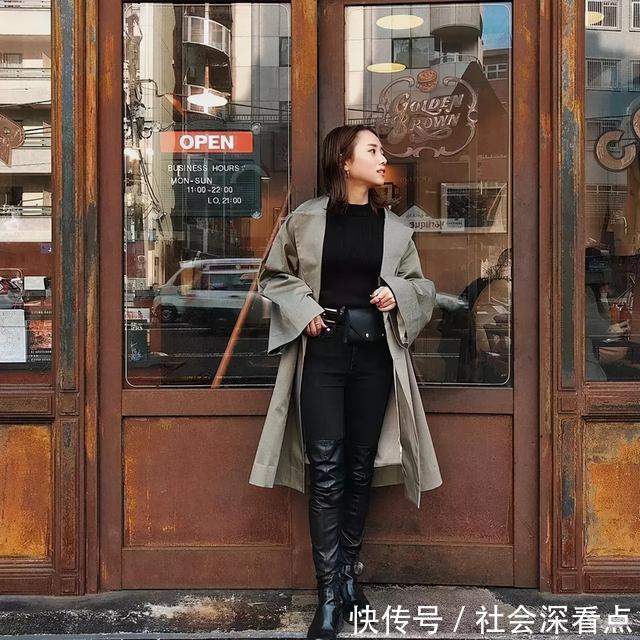 真服|小个子怎么穿仅155cm的她穿出了170的身高,这气场真服