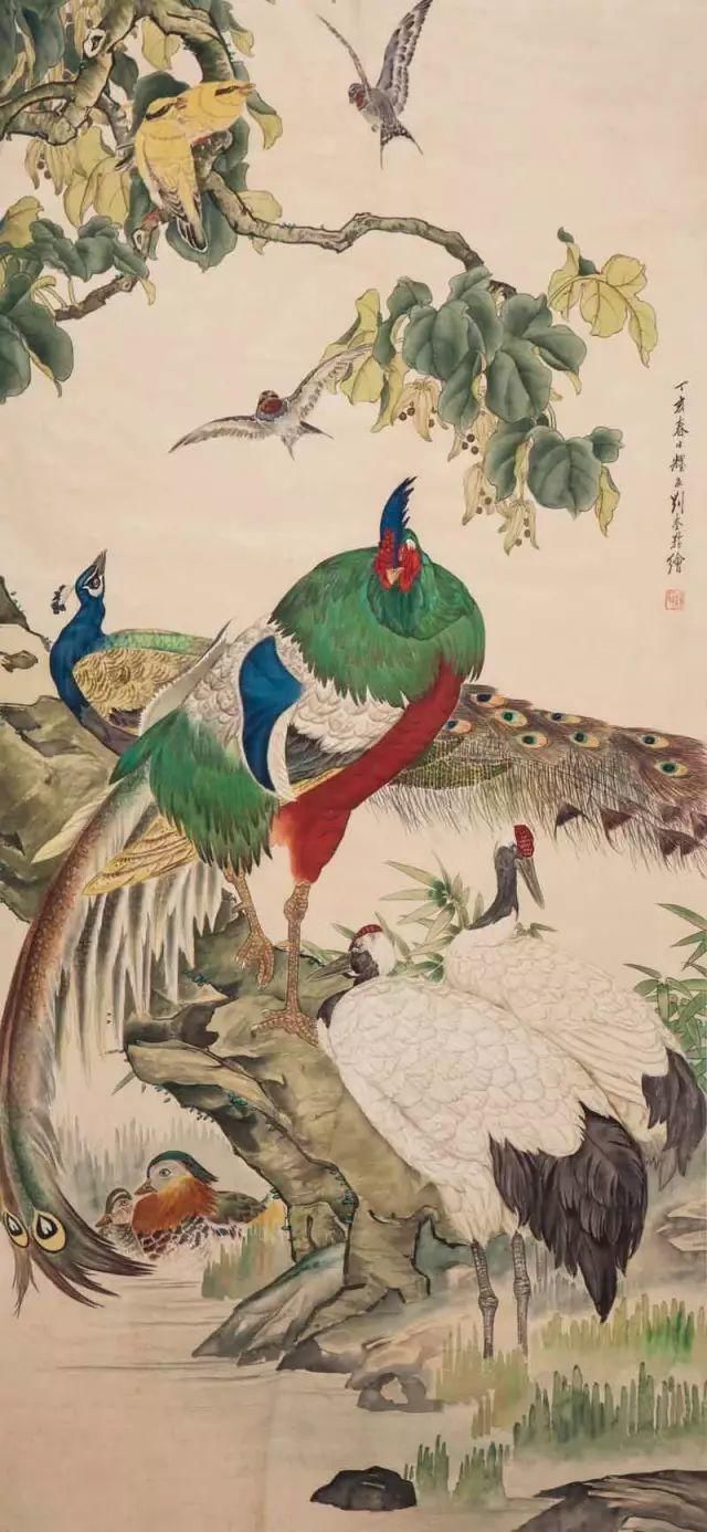 油画$作品胜过齐白石,国画风格超过冷军,一张国画价值15亿