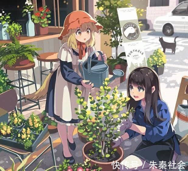 二次元|二次元纯情少女美图,微笑实在太迷人,动漫男和狗狗合拍也不错!