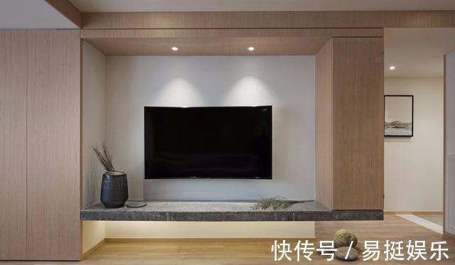 电视背景墙|晒晒我家128㎡新房装修,原木极简风,80后90后看了一定会心痒痒