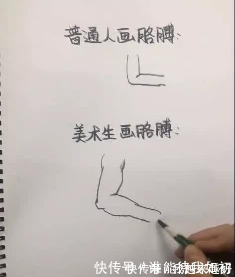 美术生@普通人画画vs美术生画画,同样是画胳膊,为何你这么突出