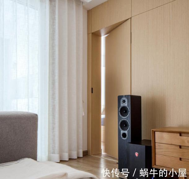 推拉窗|100平三居室，室内清新自然，隐形门你敢尝试吗？