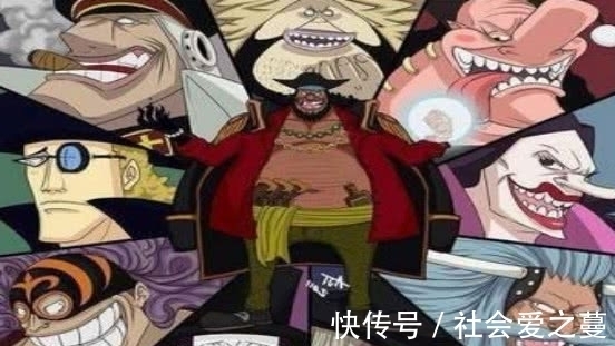 海贼王|海贼王：黑胡子海贼团的四大战力，都能单挑四皇，不愧全员恶人！