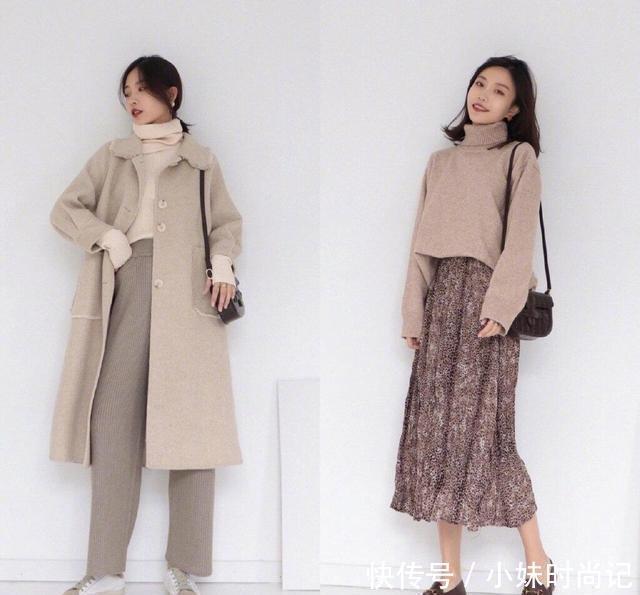 裤装该收一手了, 今年流行: 半身裙+上装, 高级洋气, 女人味十足