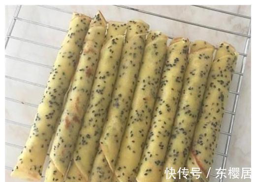 平底锅|想吃蛋卷不要买，不用烤箱，一搅拌一摊就吃，是小时候的味道