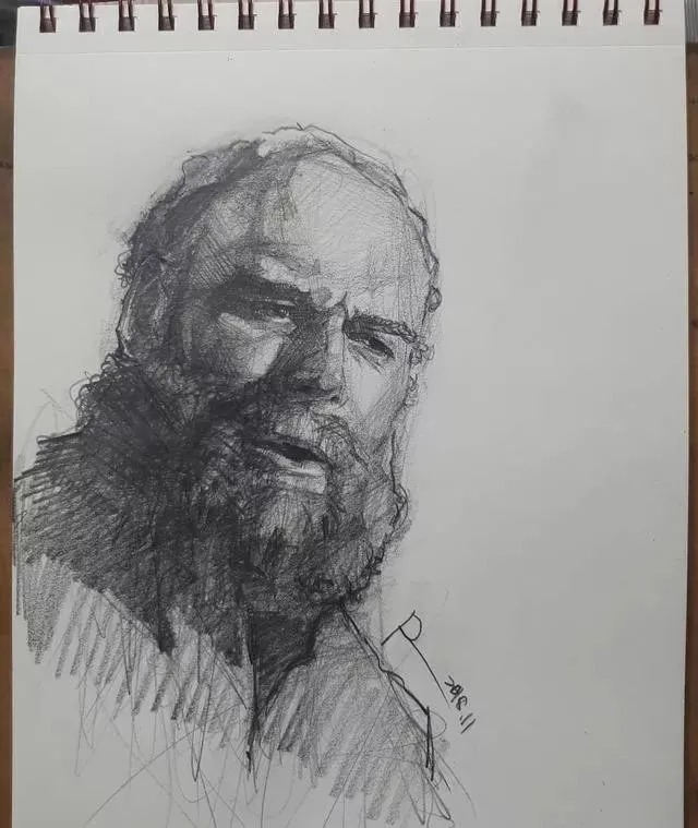 素描##尚唯美画室#大气的素描就是抓住大关系之后,细节你随意