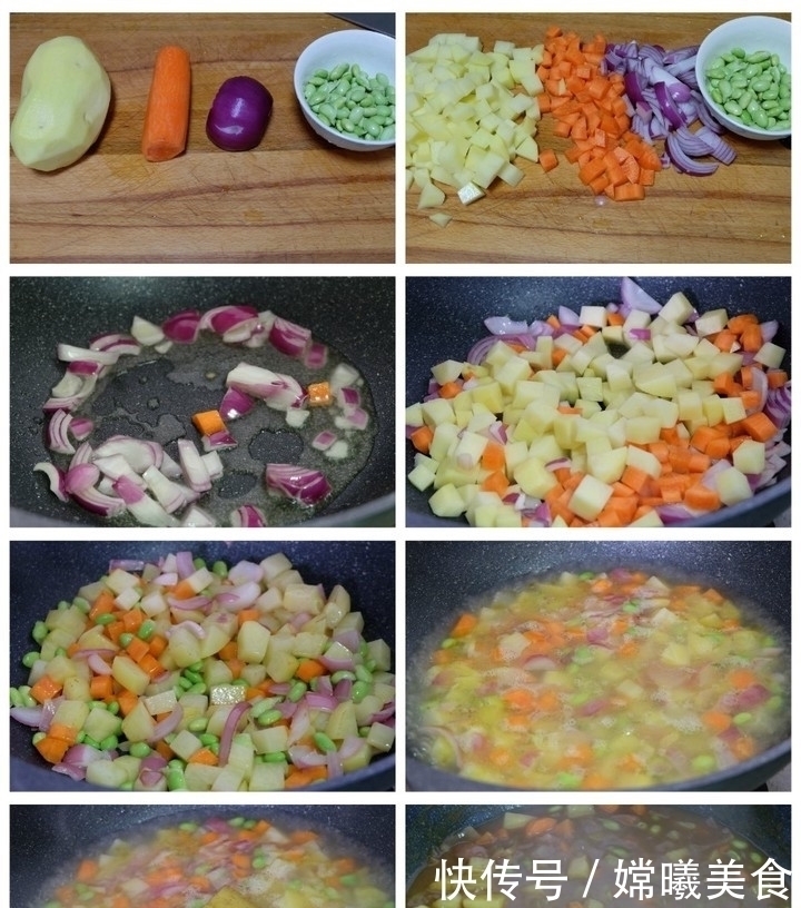 土豆咖喱饭|小学生的晚餐,一汤一饭,10种食材营养足,孩子爱吃,妈妈不发愁