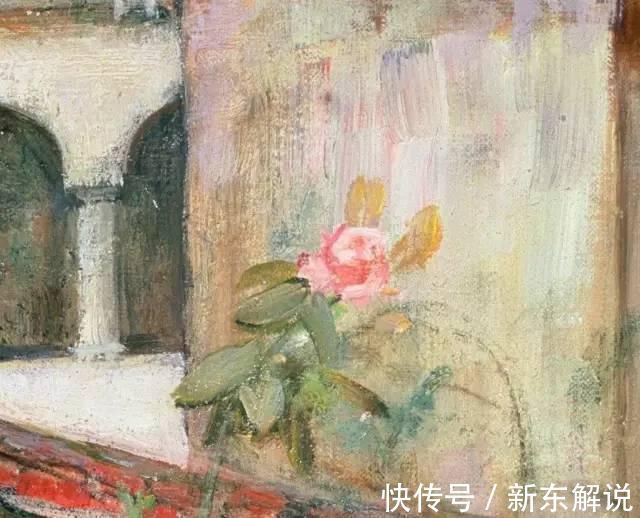 鸢尾花|西方艺术大师们的油画作品细节，望尘莫及！