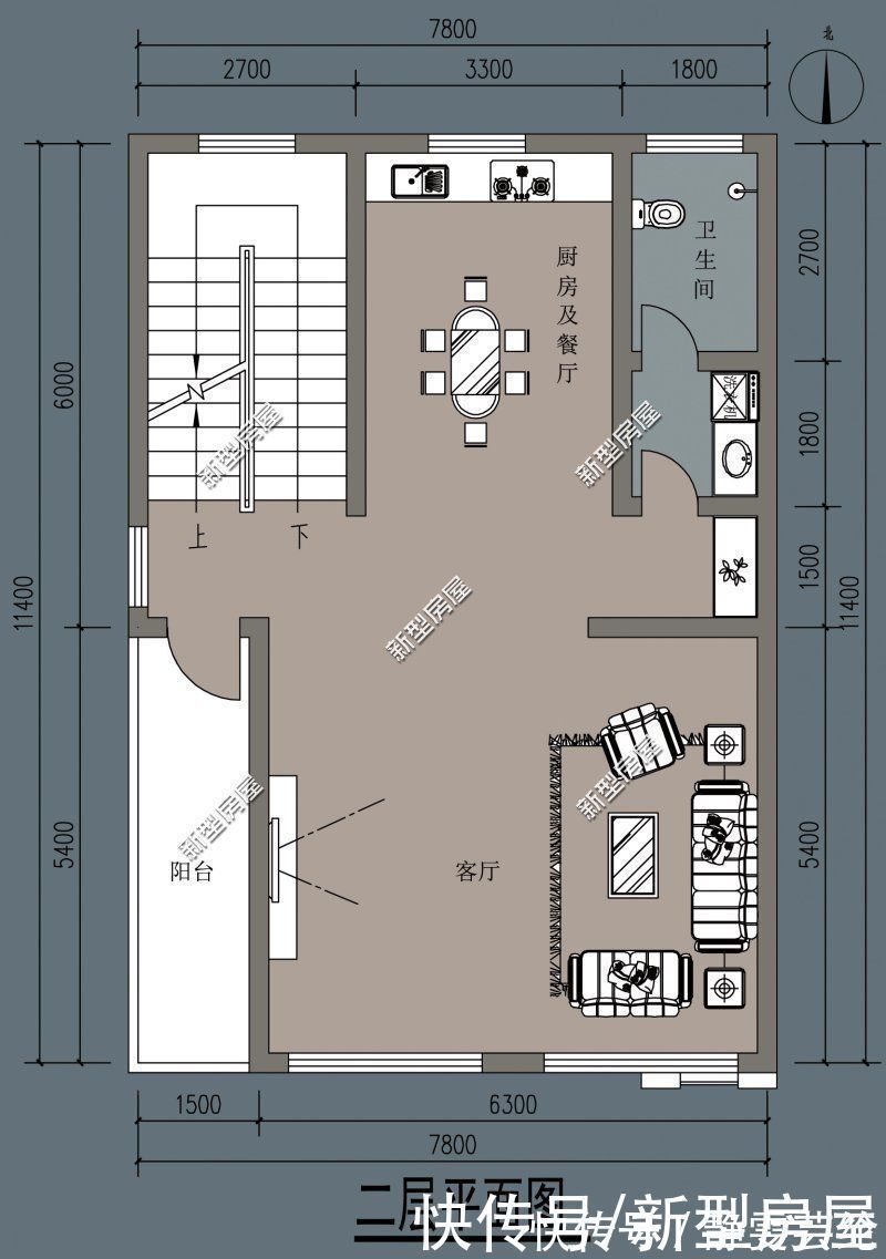 露台|宅基地临街，建房应该怎么设计？分享8套图纸总有一套适合你