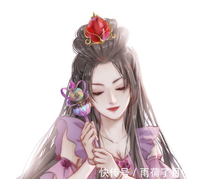 茉莉|大学生绘制心中仙子形象，画风清新脱俗，罗丽是小甜心，光莹冷傲