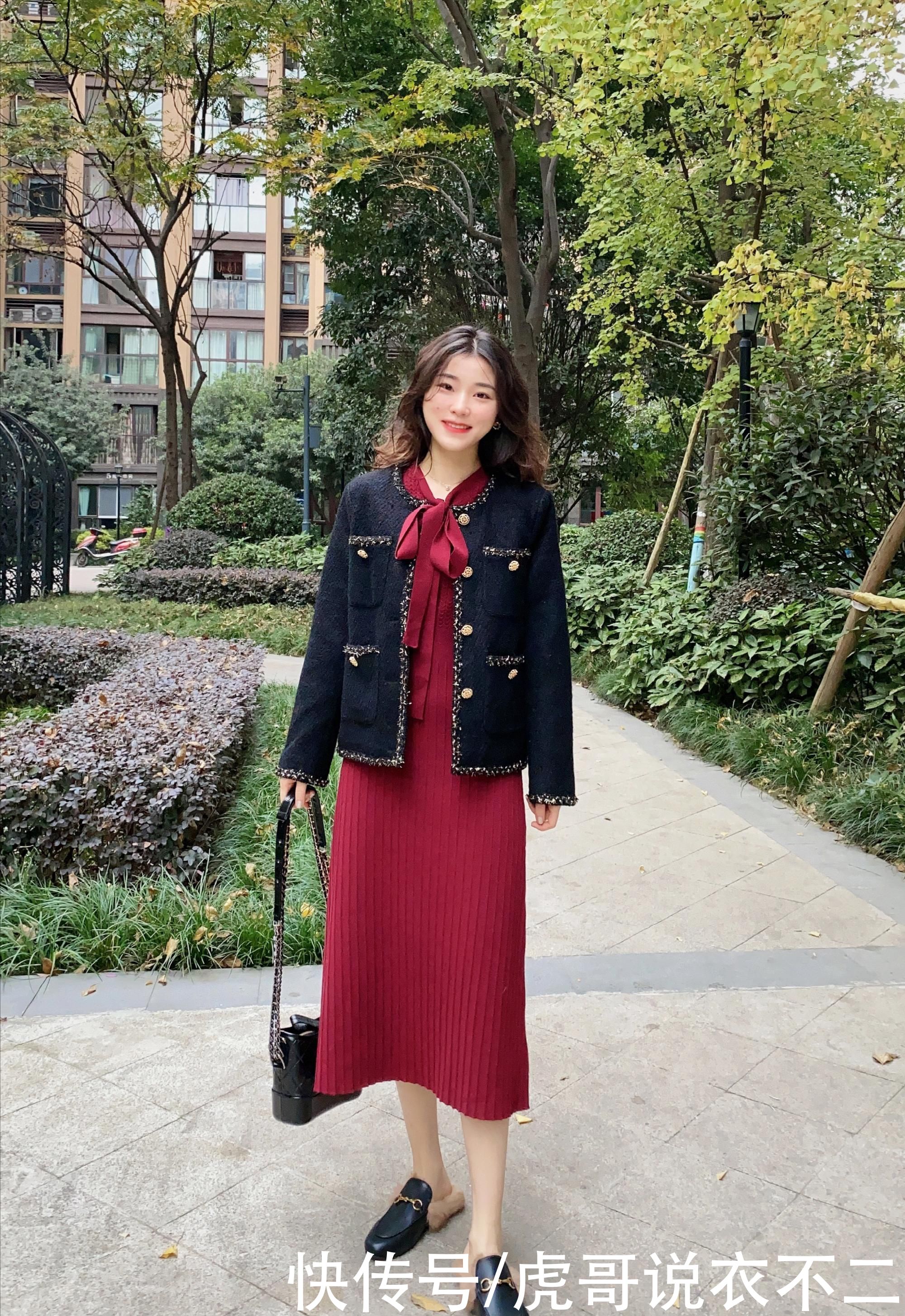 别总穿烂大街的羽绒服，文艺范和小香风才是真优雅，满满的高级感