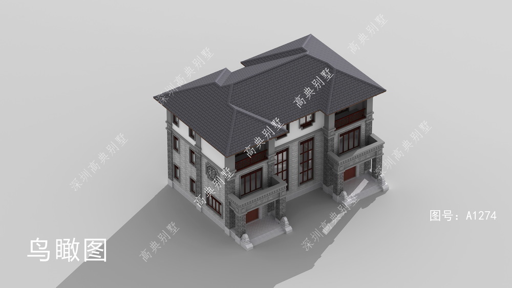 中式|这款双拼中式别墅，带土灶，堂屋，一看就是有文化底蕴的人。