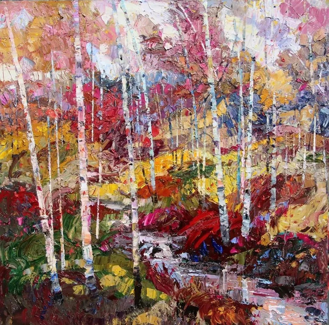 robert|这组小色块油画,色彩生动,美得令人目不暇接