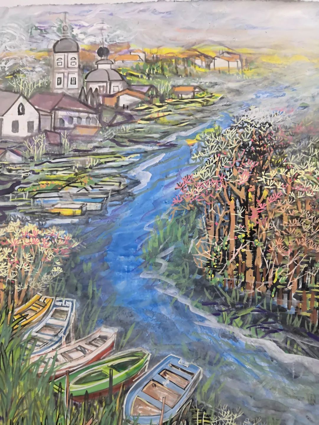 杨大眼造像@中西结合笔传情·锐意创新始通神——张山绘画人物山水艺术新貌