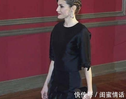 莱蒂齐亚|西班牙王后发型少女感十足,2个辫子抢了镜,该给造型师加鸡腿了