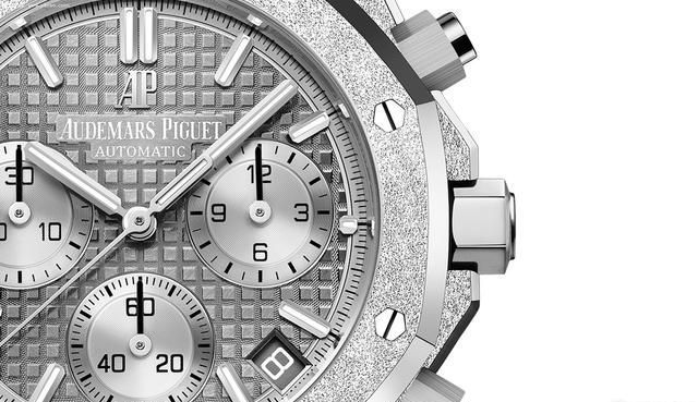 表盘|爱彼推出全新皇家橡树系列41毫米自动上链计时码表霜金限量版